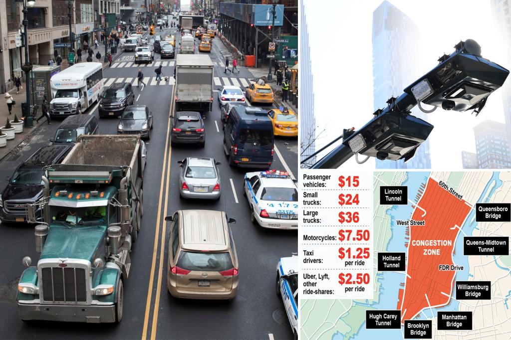 Camioneros demandan a Nueva York por el controvertido peaje de congestión de 15 dólares para entrar a Manhattan