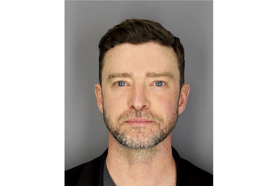 Se publicó una foto de Justin Timberlake luego de su arresto el martes 18 de junio por DWI.