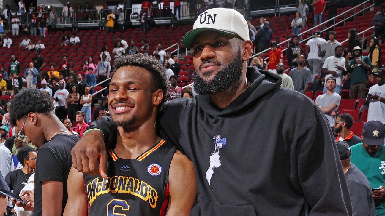 Los Lakers seleccionan a Bronny James en la segunda ronda del draft de la NBA