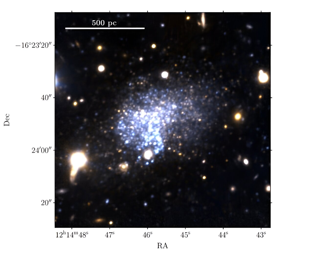 Descubrimiento de una nueva galaxia de baja masa