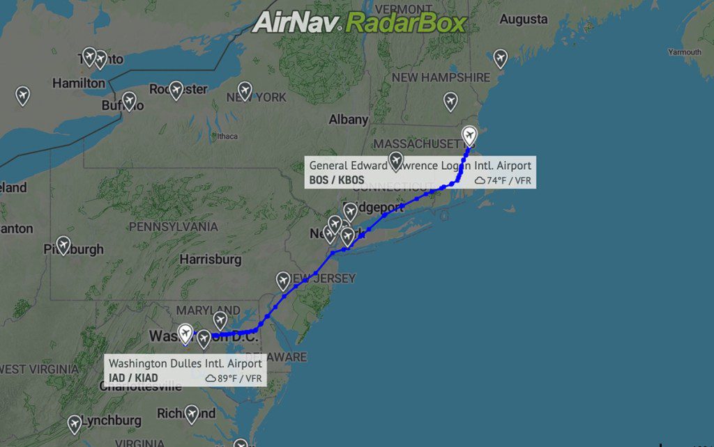 Riesgos biológicos en un vuelo de Boston a Houston