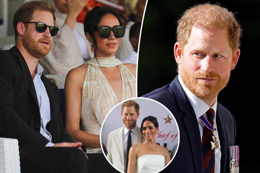 El príncipe Harry está aburrido de su «difícil» esposa, Meghan Markle, según un experto