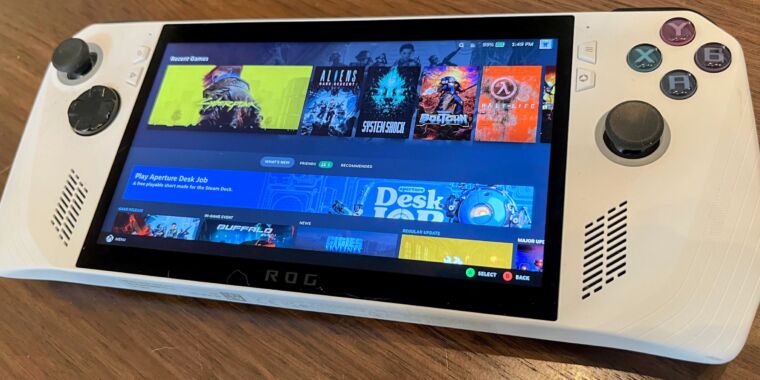 El sistema operativo Steam Deck diseñado a medida de Valve estará oficialmente disponible en ROG Ally de Asus