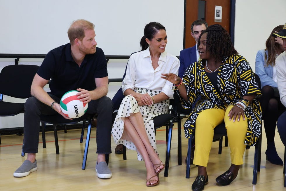 Bogotá, Colombia 16 de agosto El Príncipe Harry, Duque de Sussex, Meghan, Duquesa de Sussex y la Vicepresidenta de Colombia Francia Márquez aparecen en una sesión de entrenamiento con el equipo de Colombia Invictus Games en el Centro de Rehabilitación Integral durante la visita de los Duques de Sussex a Colombia. el 16 de agosto de 2024 en Bogotá, Colombia. Imagen de la Fundación Eric Charbonneau Archuel vía Getty Images