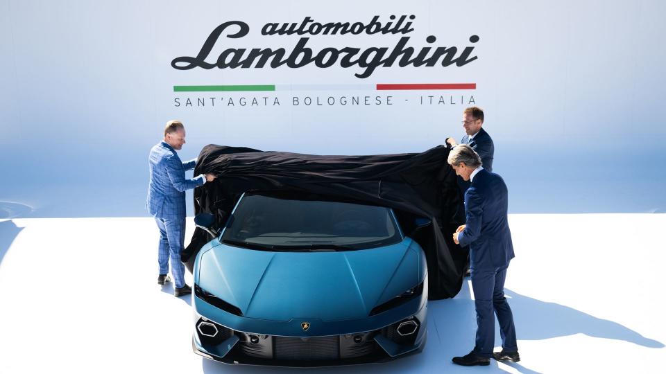 Winkelmann y su equipo presentaron el Temerario en el evento Quail en Carmel, California. (Fuente: Lamborghini).