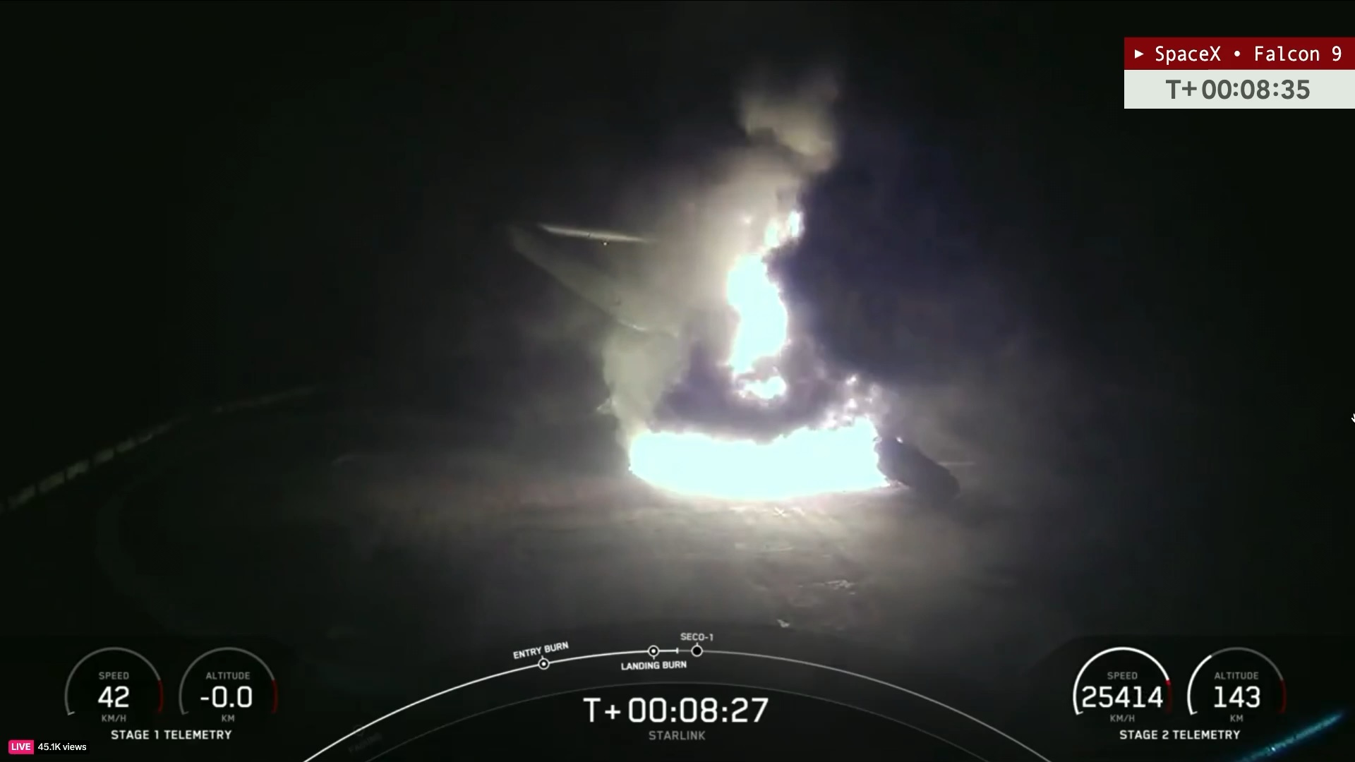 El cohete Falcon 9 de SpaceX colapsa en una bola de fuego en una nave no tripulada, poniendo fin a una serie de 267 aterrizajes exitosos – SpaceFlightNow