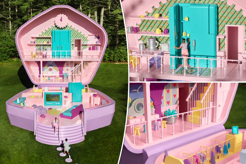 Dentro de la casa Polly Pocket de tamaño natural de Airbnb: ‘Una fiesta de pijamas súper divertida’