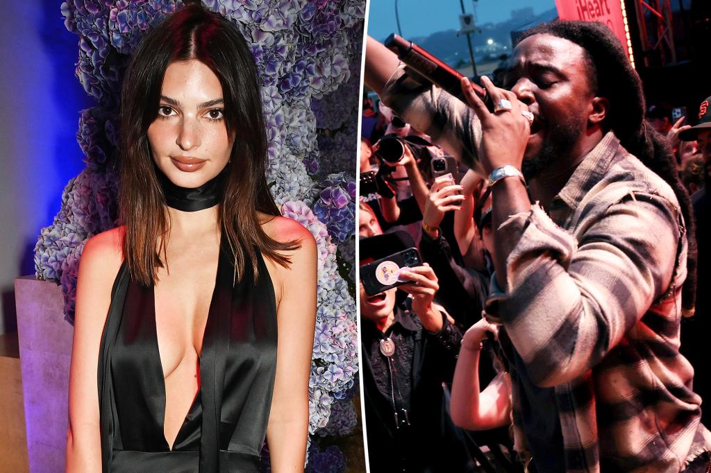 Emily Ratajkowski parece confirmar que está saliendo con Chaposi al asistir a su fiesta de verano en Z100