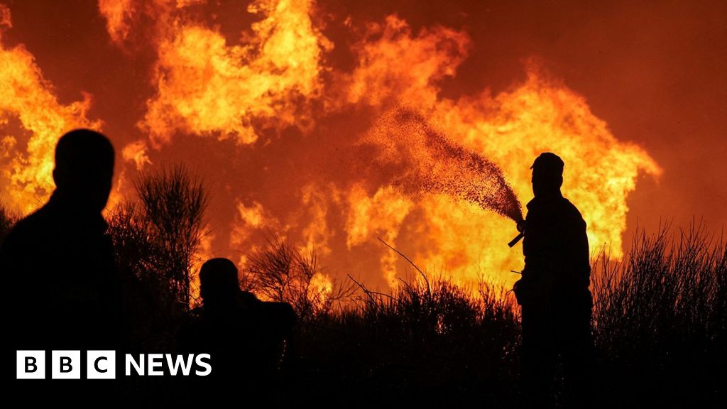 Residentes evacuados mientras los incendios forestales se propagan cerca de Atenas